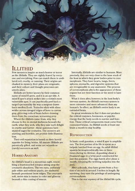 illithid dnd 5e stats